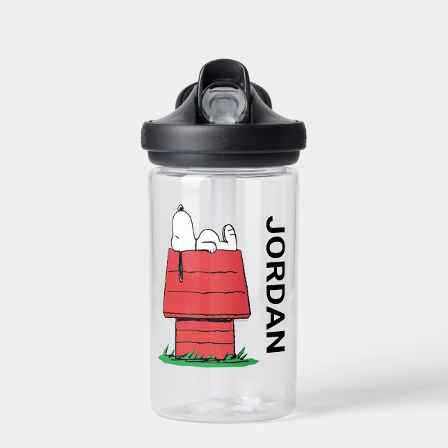 Erdnüsse | Snoopy Napping | Name hinzufügen Trinkflasche (Vorne)