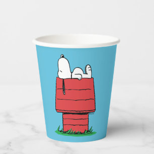 Erdnüsse   Snoopy Napping Pappbecher
