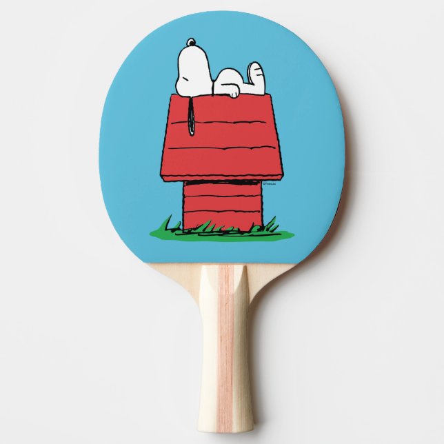 Erdnüsse | Snoopy Napping Tischtennis Schläger (Vorderseite)