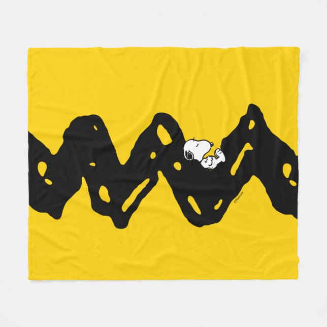 Erdnüsse | Snoopy-Nickerchen Fleecedecke (Vorderseite (Horizontal))