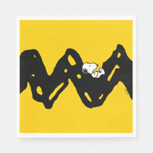 Erdnüsse   Snoopy-Nickerchen Serviette