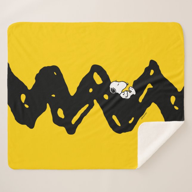 Erdnüsse | Snoopy-Nickerchen Sherpadecke (Vorderseite (Horizontal))