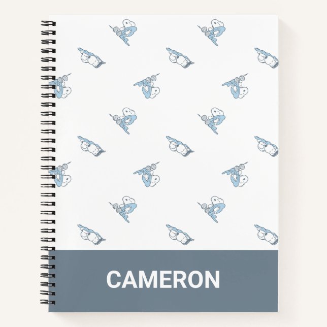 Erdnüsse | Snoopy Nickerchen Time Pattern Notizbuch (Vorderseite)