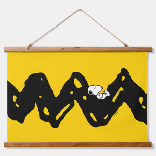 Erdnüsse Snoopy-Nickerchen Wandteppich Mit Holzrahmen