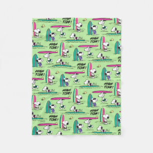 Erdnüsse   Snoopy Ocean High Tide Muster Fleecedecke