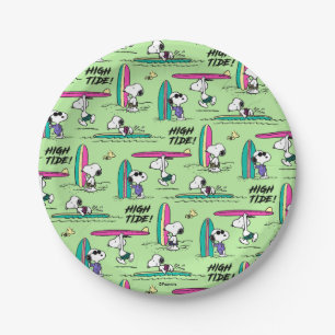 Erdnüsse Snoopy Ocean High Tide Muster Pappteller