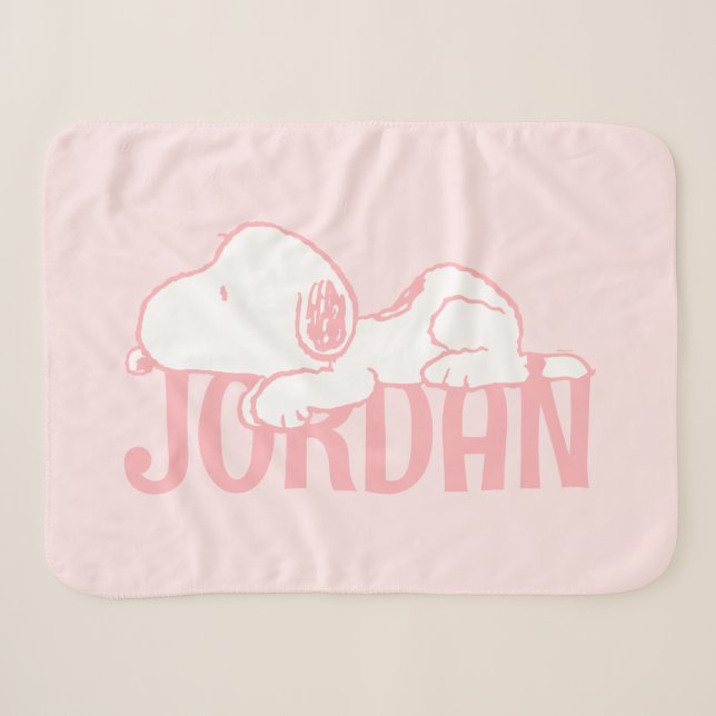 Erdnüsse | Snoopy Pastel Baby Sherpadecke (Vorderseite (Horizontal))