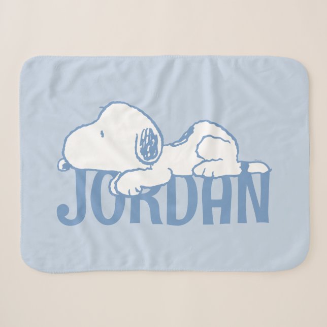 Erdnüsse | Snoopy Pastel Baby Sherpadecke (Vorderseite (Horizontal))