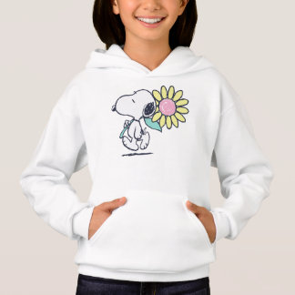 Erdnüsse Snoopy Pink Daisy Blume Hoodie