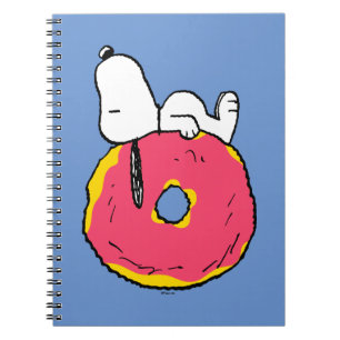 Erdnüsse   Snoopy Pink Donut Notizblock