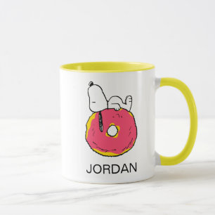 Erdnüsse Snoopy Pink Donut Tasse