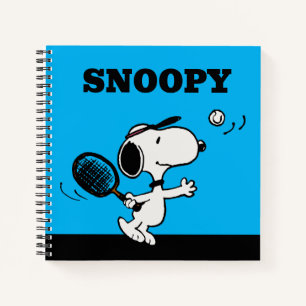 Erdnüsse   Snoopy Plays Tennis Notizbuch