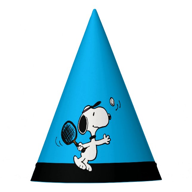 Erdnüsse | Snoopy Plays Tennis Partyhütchen (Vorderseite)