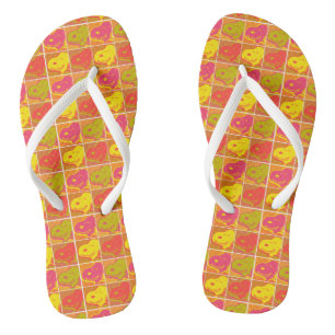 Erdnüsse   Snoopy Pop Art Pattern Flip Flops
