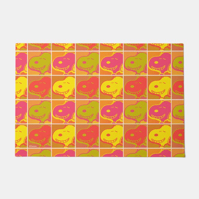 Erdnüsse | Snoopy Pop Art Pattern Fußmatte (Vorderseite)