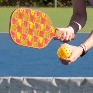 Erdnüsse Snoopy Pop Art Pattern Pickleball Schläger