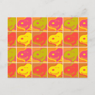 Erdnüsse Snoopy Pop Art Pattern Postkarte