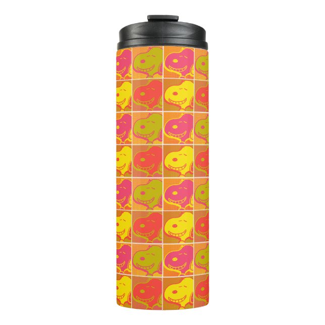 Erdnüsse | Snoopy Pop Art Pattern Thermosbecher (Vorderseite)