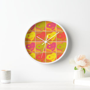 Erdnüsse Snoopy Pop Art Pattern Uhr