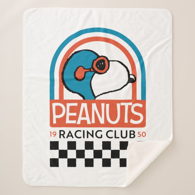 Erdnüsse | Snoopy Racing Club Sherpadecke (Vorderseite)