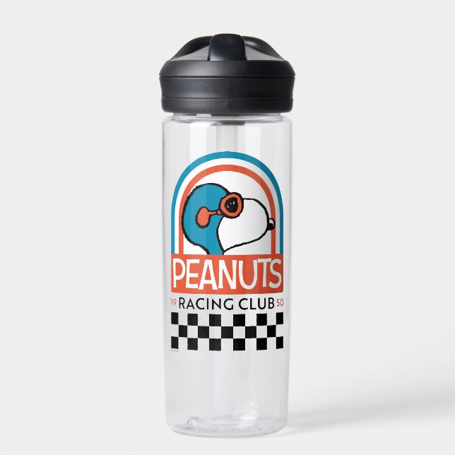 Erdnüsse | Snoopy Racing Club Trinkflasche (Vorderseite)