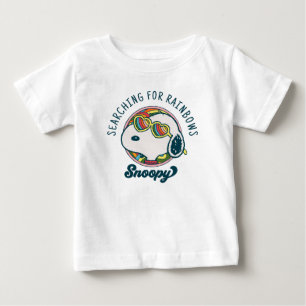 Erdnüsse   Snoopy Rainbow Heart Sonnenbrille Baby T-shirt