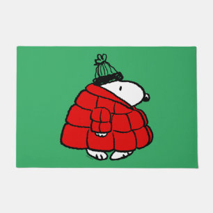 Erdnüsse   Snoopy Red Puffer Jacket Fußmatte