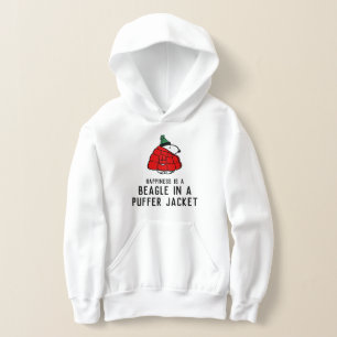 Erdnüsse Snoopy Red Puffer Jacket Hoodie