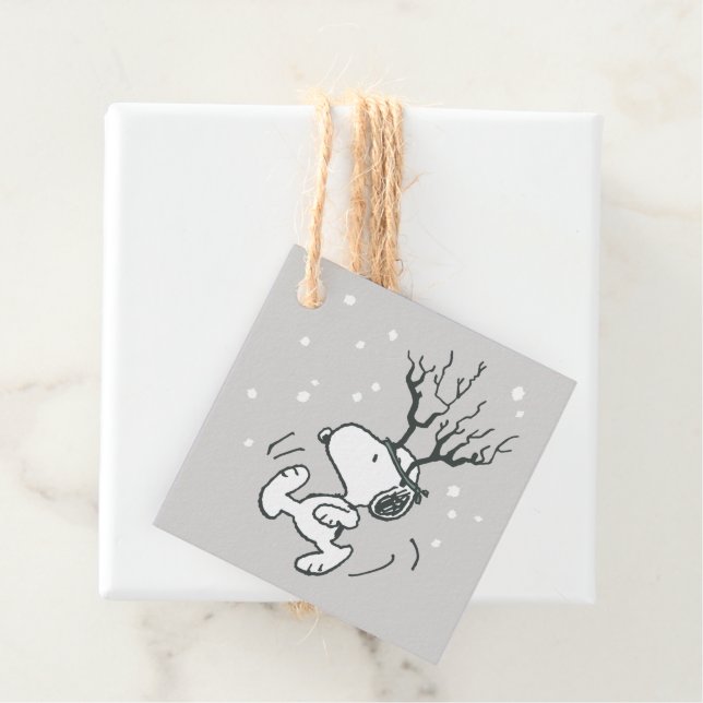 Erdnüsse | Snoopy Rentier Geschenkanhänger (Beispiel)