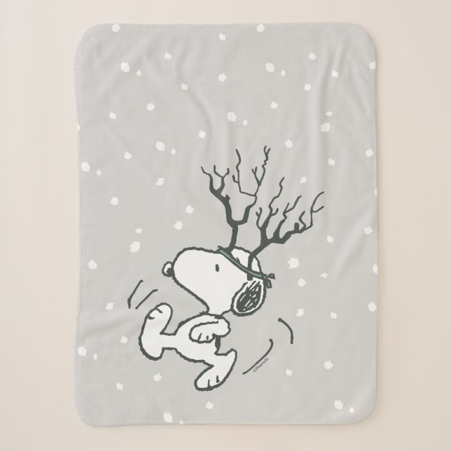 Erdnüsse | Snoopy Rentier Sherpadecke (Vorderseite)