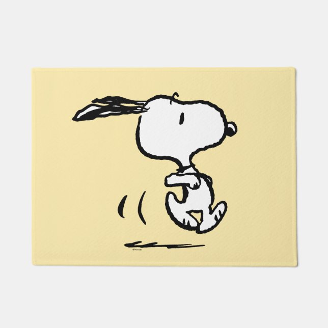 Erdnüsse | Snoopy Running Fußmatte (Vorderseite)