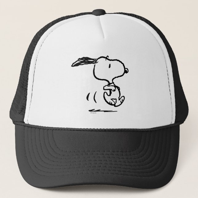 Erdnüsse | Snoopy Running Truckerkappe (Vorderseite)