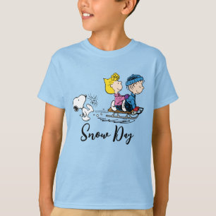 Erdnüsse   Snoopy, Sally & Linus Sled Riding T-Shirt