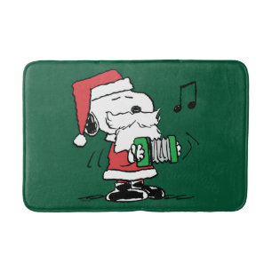 Erdnüsse   Snoopy Santa Claus Accordian Badematte