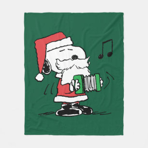 Erdnüsse Snoopy Santa Claus Accordian Fleecedecke