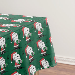 Erdnüsse   Snoopy Santa Claus Accordian Tischdecke