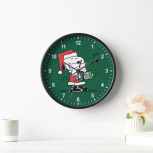 Erdnüsse Snoopy Santa Claus Accordian Uhr