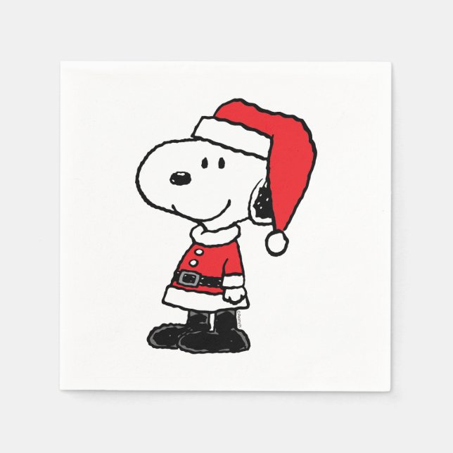 Erdnüsse | Snoopy Santa Claus Serviette (Vorderseite)