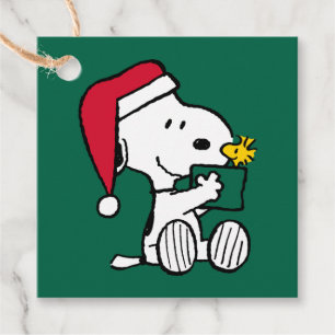Erdnüsse Snoopy Santa & Woodstock Geschenk Geschenkanhänger