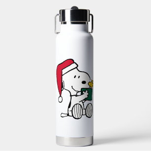 Erdnüsse   Snoopy Santa & Woodstock Geschenk Trinkflasche