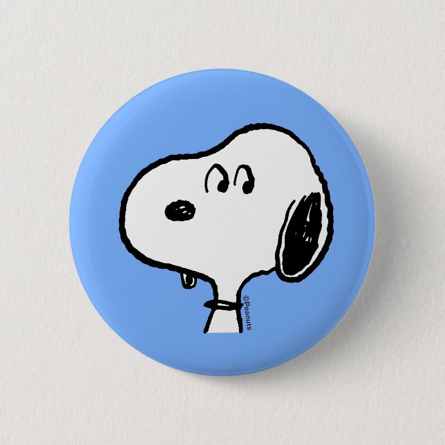 Erdnüsse | Snoopy sieht aus Button (Vorderseite)
