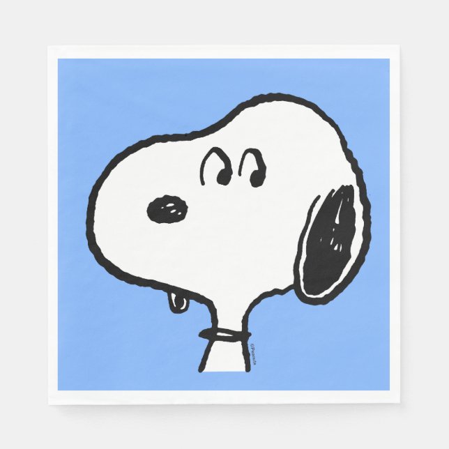Erdnüsse | Snoopy sieht aus Serviette (Vorderseite)