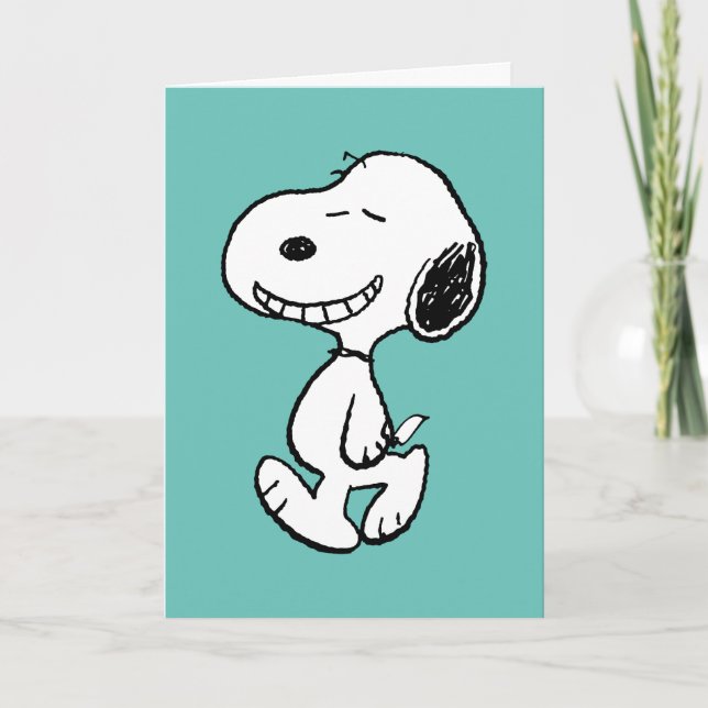 Erdnüsse | Snoopy Smile | Foto hinzufügen Karte (Vorderseite)