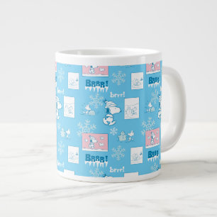 Erdnüsse Snoopy Snow Day Patterns Jumbo-Tasse
