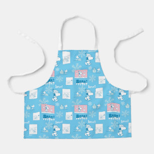 Erdnüsse Snoopy Snow Day Patterns Schürze