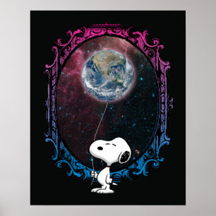 Erdnüsse Snoopy Spaced Out Ballon Poster