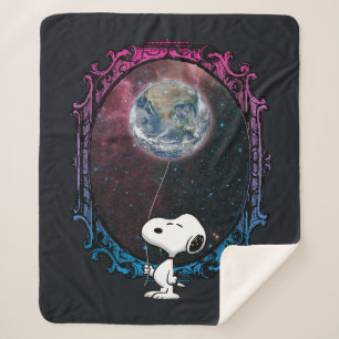 Erdnüsse   Snoopy Spaced Out Ballon Sherpadecke