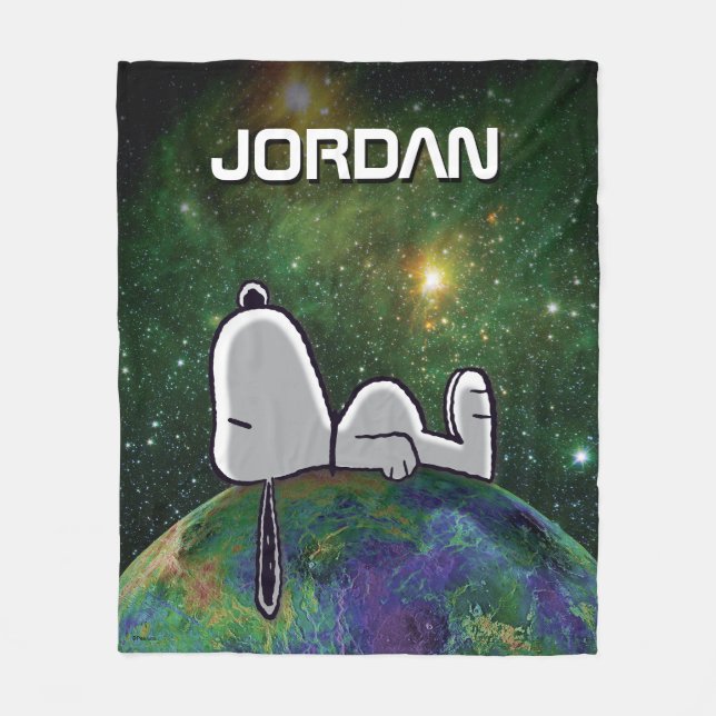 Erdnüsse | Snoopy Spacout Fleecedecke (Vorderseite)