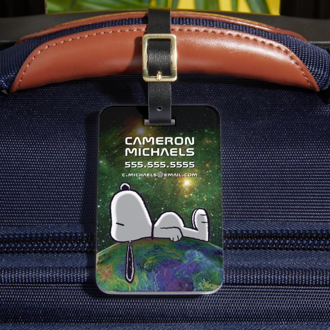 Erdnüsse | Snoopy Spacout Gepäckanhänger (Vorderseite Insitu 2)