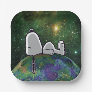 Erdnüsse Snoopy Spacout Pappteller